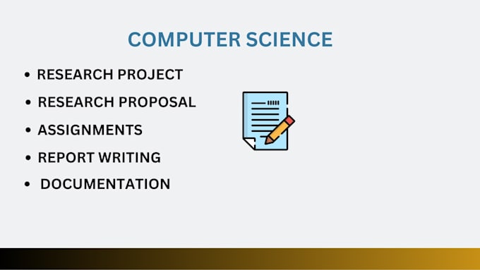 Gig Preview - Do all computer science tasks, report writing, research work, documentation