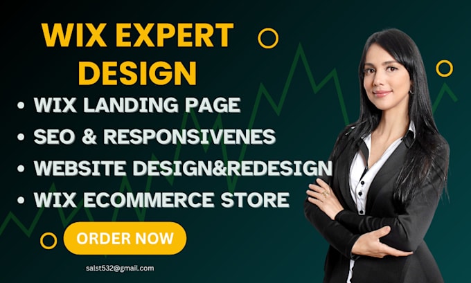 Bestseller - create wix website design,redesign wix website