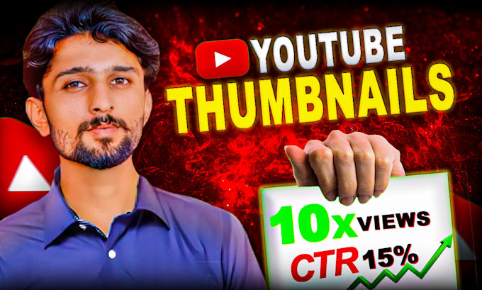 Gig Preview - Design professional custom youtube  thumbnails for you