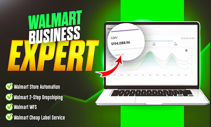 Gig Preview - Be your walmart 2 step dropshipping and wfs expert for seamless success