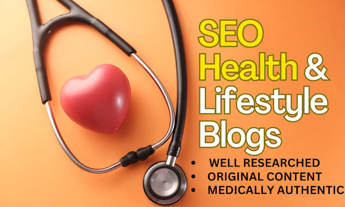 Gig Preview - Write your SEO health and wellness articles and blogs as a biochemist