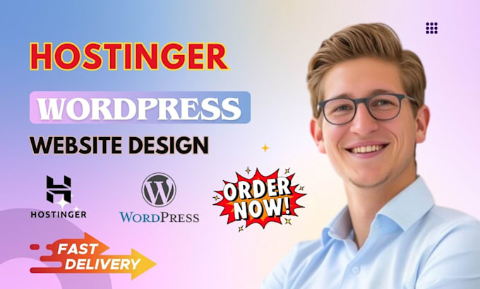 Gig Preview - Hostinger website design bluehost website hostinger website redesign wordpress