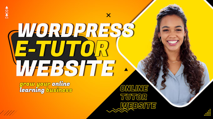 Gig Preview - Develop wordpress online tutor websites online coaching websites elearning site