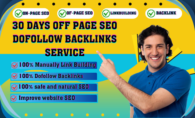 Gig Preview - Manual off page SEO and dofollow contextual backlink service