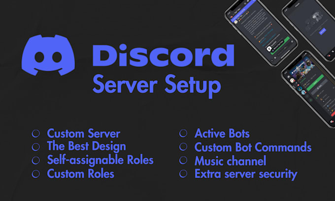 Gig Preview - Do professional discord server setup with bots