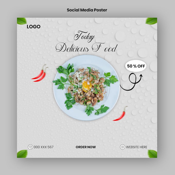 Bestseller - design minimalist social media poster for you