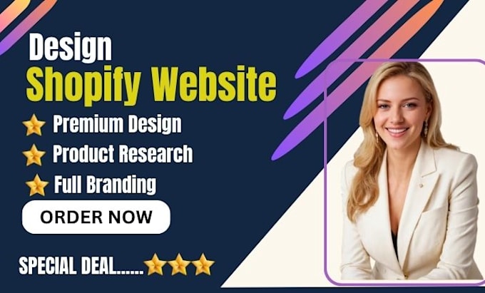 Gig Preview - Design shopify website redesign shopify website redesign shopify store design