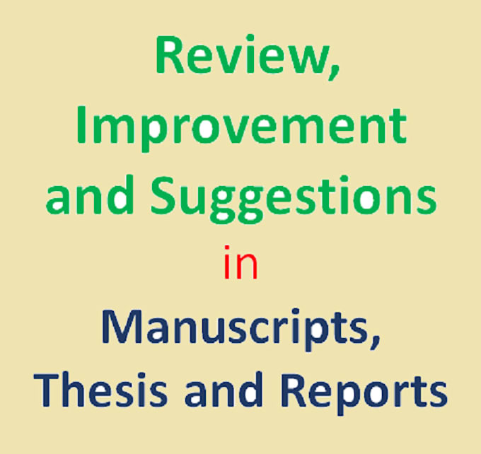 Gig Preview - Review and improve technology manuscripts, reports and thesis