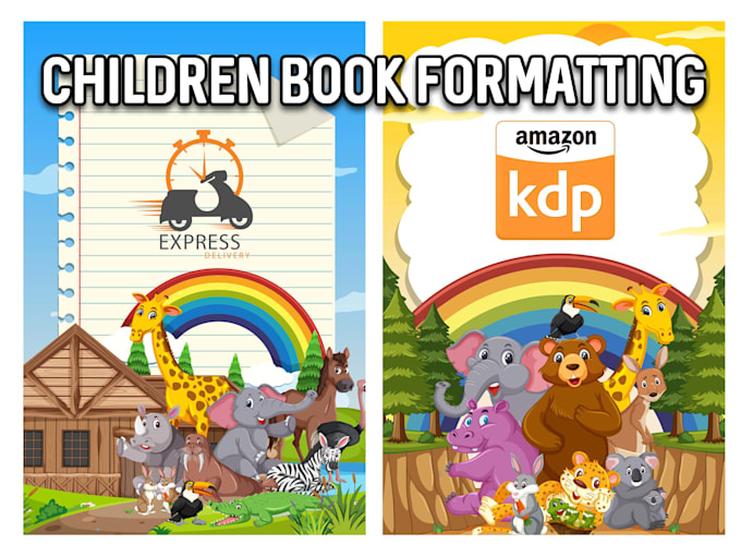 Gig Preview - Do children book formatting for amazon KDP print ebook ready