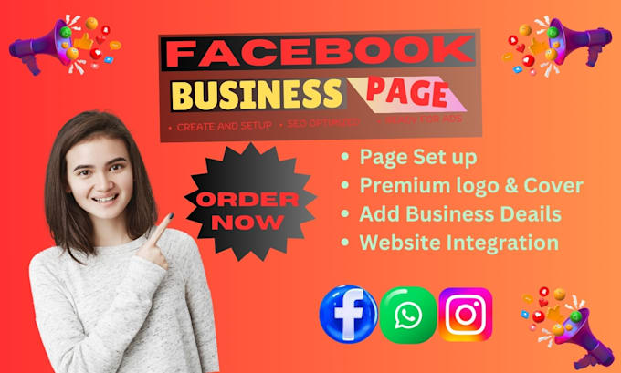 Gig Preview - Do a facebook business page create and setup