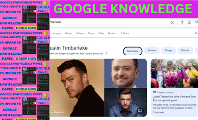 Gig Preview - Create a musician google knowledge panel and personal,company