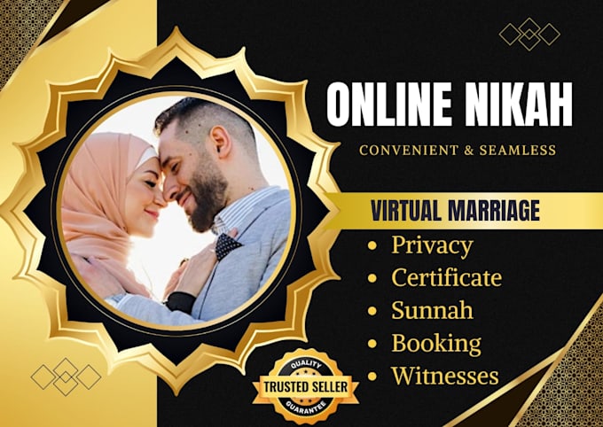 Gig Preview - Lead your online marriage as an official islamic nikah imam