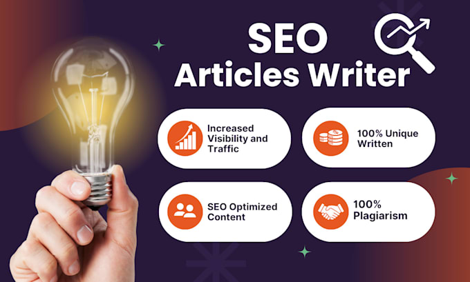 Gig Preview - Be your SEO article writer, content writer or blog writer