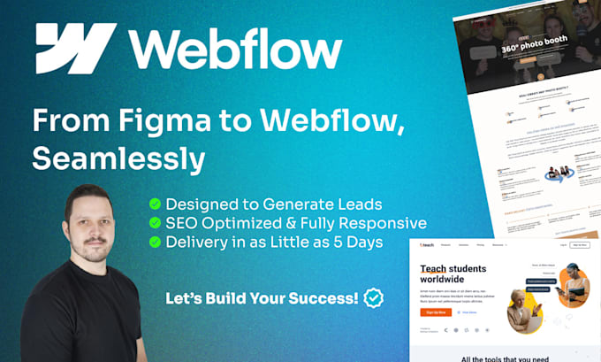 Gig Preview - Create responsive webflow websites from your figma designs