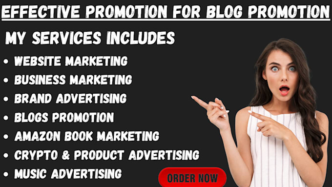 Gig Preview - Promote your website, business, brand, blog, amazon book, crypto and products