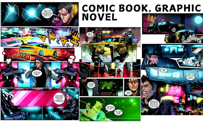 Gig Preview - Do comic page book illustration comic strip storyboard cartoon character