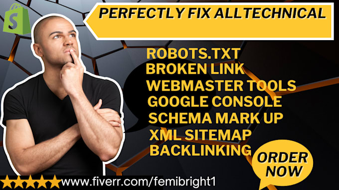 Gig Preview - Create xml sitemap fix robots txt webmaster tools google search console error