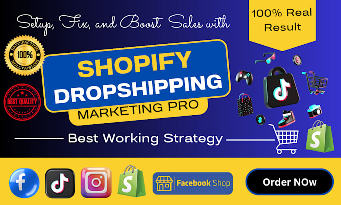 Bestseller - boost shopify sales with social media ads, tiktok shop, or ecommerce marketing