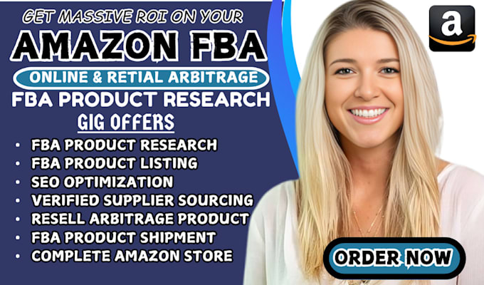 Gig Preview - Do amazon online arbitrage, fba product research, retail product research