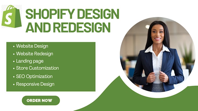 Gig Preview - Redesign shopify website design shopify website redesign shopify store design