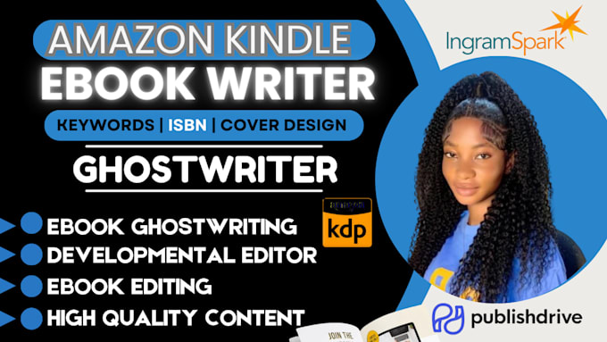 Gig Preview - Be your ebook writer amazon kindle nonfiction book ghostwriter ghost book writer