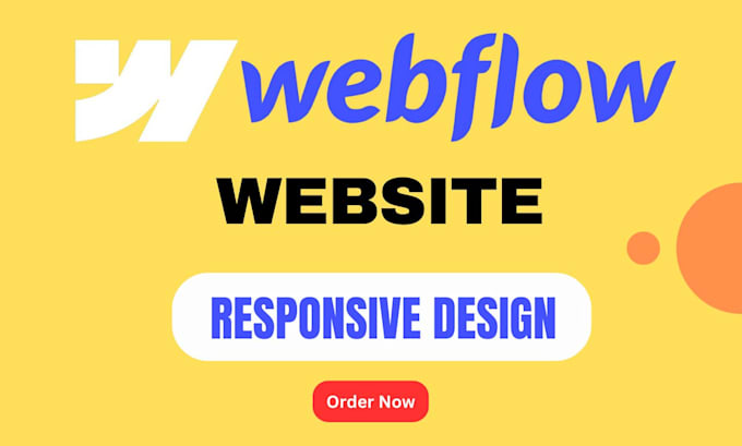 Gig Preview - Design redesign and build a responsive webflow website