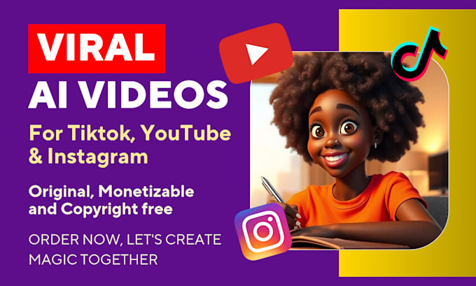 Bestseller - do viral ai animation videos for youtube, tiktok, instagram