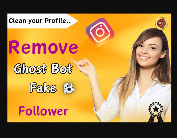 Gig Preview - Remove instagram ghost, bot followers and clean up account for you