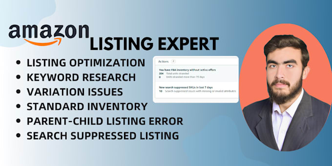 Gig Preview - Do amazon product listing description, variation issues, seo keyword research