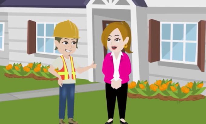 Gig Preview - Do 2d explainer video animation for your business vyond animated explainer video