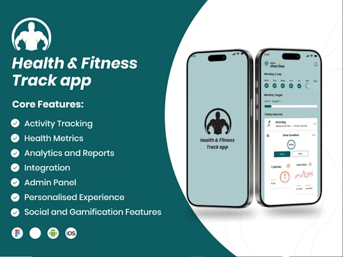 Gig Preview - Develop fitness app gym app health and fitness app fitness website gym website