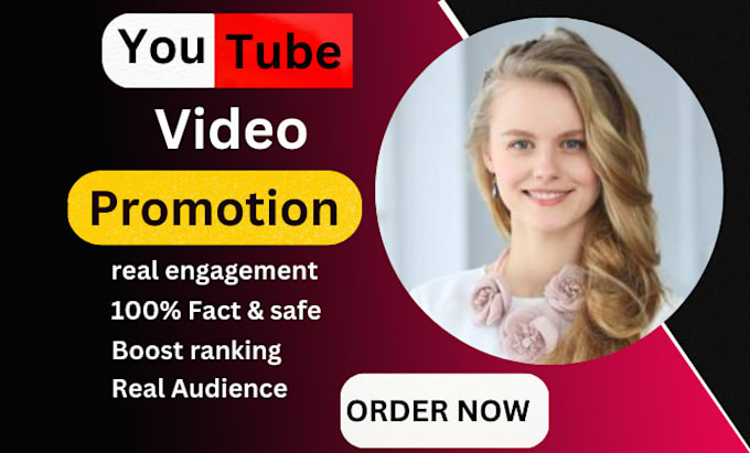 Gig Preview - Do super fast organic youtube video or channel promotion