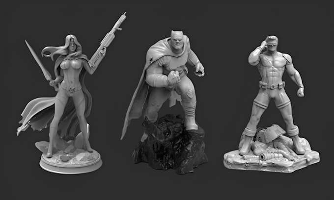 Gig Preview - Do 3d character sculpting, action figure, 3d toys, anime figure for 3d printing