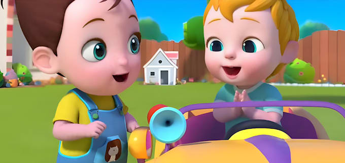 Gig Preview - 3d kids animation 3d animation for kids 3d nursery rhymes  3d cartoon animation