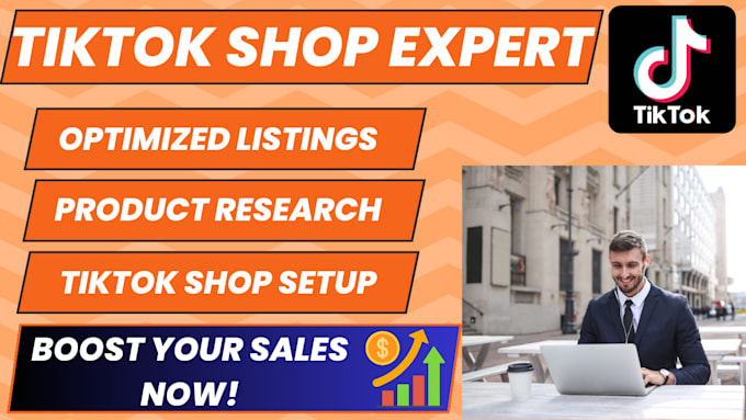 Gig Preview - Expert tiktok shop setup, winning product research and optimized listing