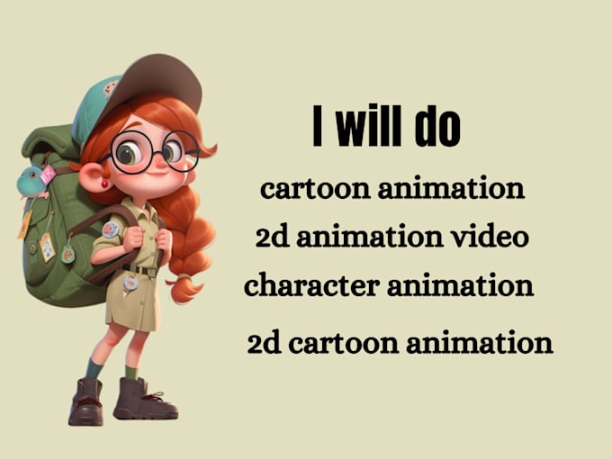 Bestseller - do 2d cartoon character,2d cartoon animation video, 2d animated video, 2d anime