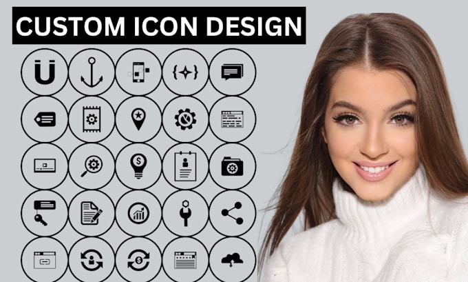 Bestseller - do custom icon design website icon app icon logo design for your website