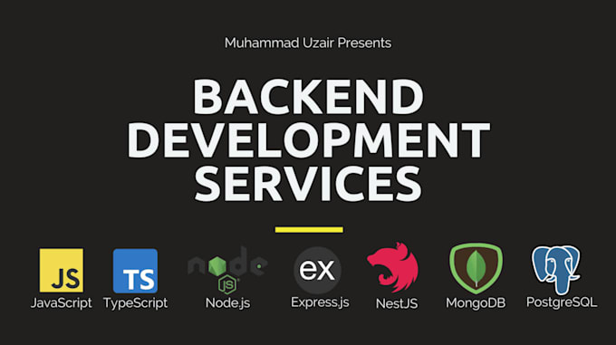 Gig Preview - Develop robust backend applications using express and nestjs