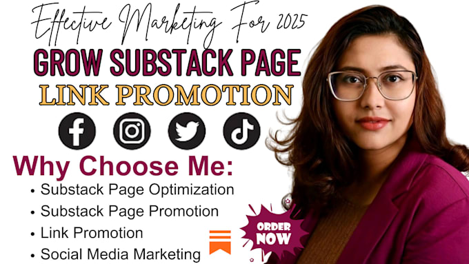 Gig Preview - Massively do substack promotion, substack link promotion to active audicence