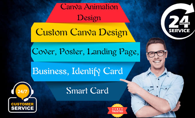 Gig Preview - Do attractive custom sized design in canva templates or illustrator