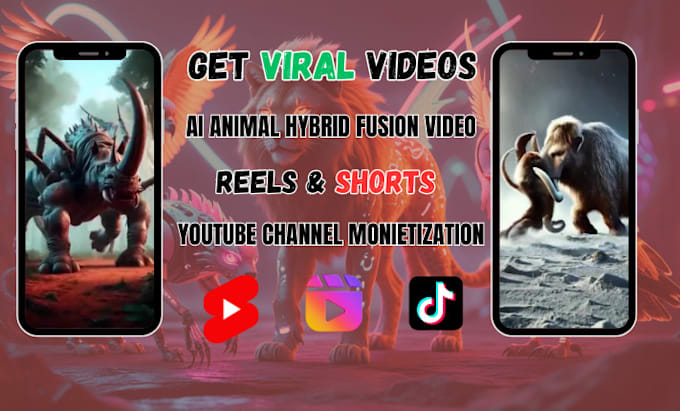 Gig Preview - Do ai hybrid animal fusion videos for tiktok reels and youtube shorts