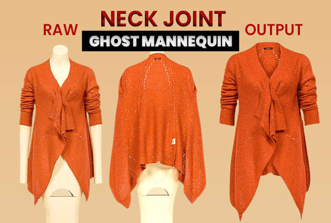 Gig Preview - Provide fast ghost mannequin and neck joint editing service