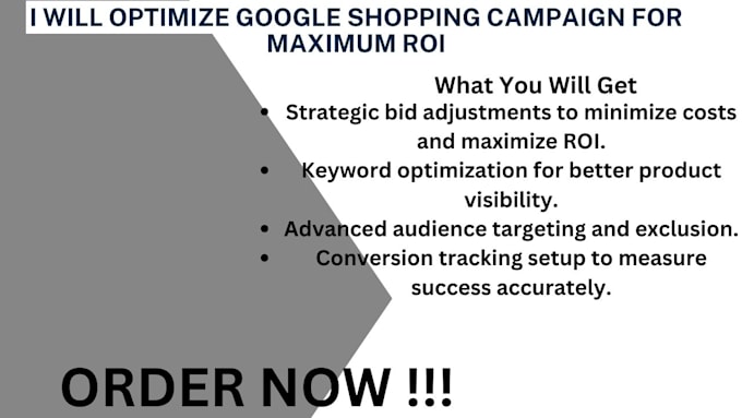 Bestseller - optimize google shopping campaign for maximum ROI