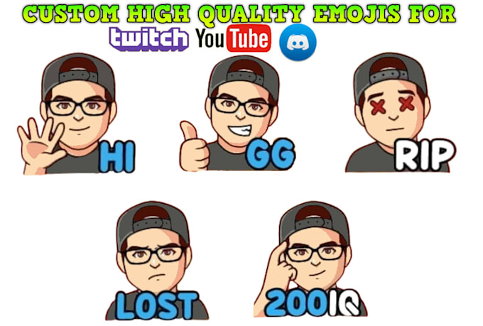 Gig Preview - Do emojis and stickers for youtube twitch and social media