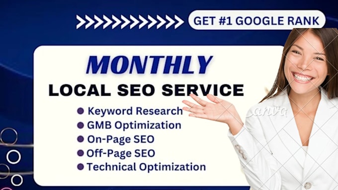 Gig Preview - Do complete monthly local SEO service and gbp optimization