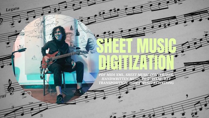 Bestseller - digital conversion of handwritten or physical sheet music