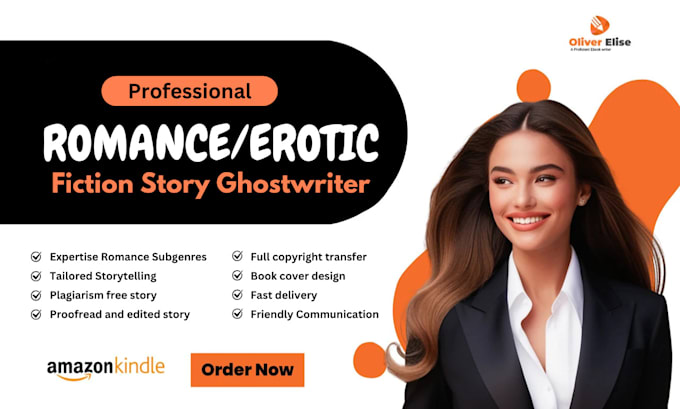 Gig Preview - Ghostwrite romance ebook fiction dark romance erotic story werefolf love story