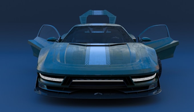 Gig Preview - Design cyberpunk car,car rendering,truck,vehicle model,sport car for animation