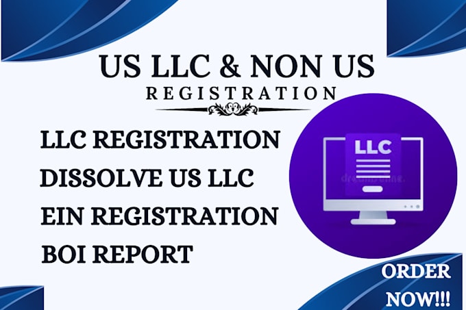 Gig Preview - Dissolve your US llc llc registration close ein itin company registration