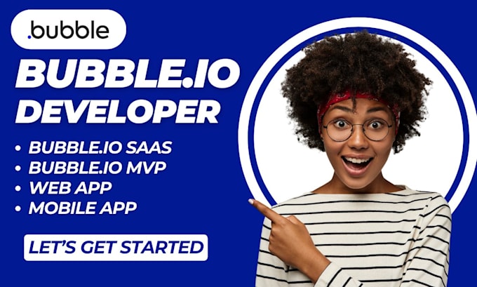 Gig Preview - Bubble io developer, bubble io website, bubble io app, bubble io webapp expert